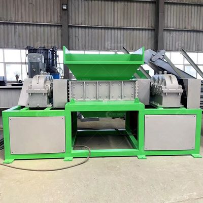 Máquina de trituración de doble eje con cuchillas personalizables para caja de embalaje de residuos y disco duro