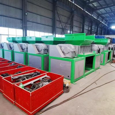 Máquina de trituración de doble eje con cuchillas personalizables para caja de embalaje de residuos y disco duro