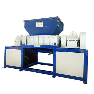 15kW motor de desechos de doble eje triturador de metales para automóviles usados máquina de trituración de cáscara