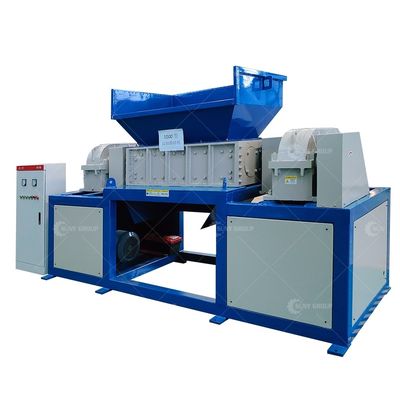 15kW motor de desechos de doble eje triturador de metales para automóviles usados máquina de trituración de cáscara
