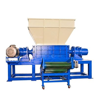 9CrSi/D2/SKD-11 Blades Double Shaft Shredder para madera y chatarra de metal de neumáticos de plástico