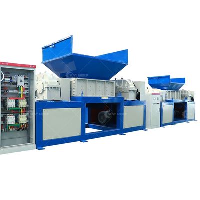 9CrSi/D2/SKD-11 Blades Double Shaft Shredder para madera y chatarra de metal de neumáticos de plástico
