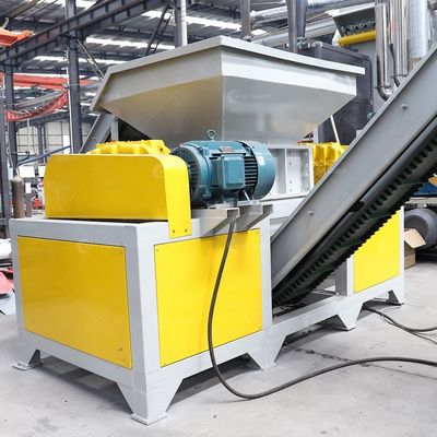 Máquina de trituración de madera multifuncional para papel cortado en arrugas y trituración de metal de doble eje