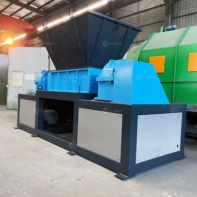 Máquina de trituración de residuos eléctricos de aluminio de dos ejes controlada por PLC
