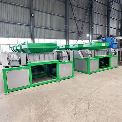 Gran potencia 15000W trituradora de doble eje para desechos domésticos con hojas 9CrSi/D2/SKD-11