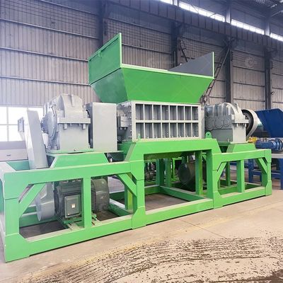 Gran potencia 15000W trituradora de doble eje para desechos domésticos con hojas 9CrSi/D2/SKD-11
